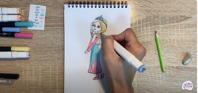 Рисуем Алёнка из "Царевны"