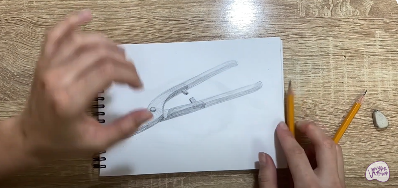 Рисуем Ножницы по металлу