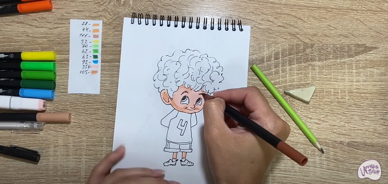 Рисуем Деннис из "Монстры на каникулах"