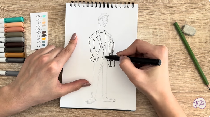 Рисуем Тадаши Хамада из «Города героев»