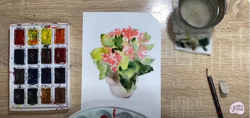Рисуем Каланхоэ