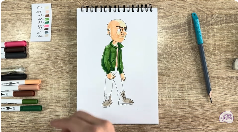 Рисуем Вик из "Побег из будущего"