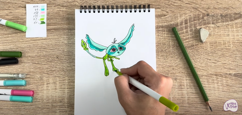 Рисуем Печалька из "Сказочный Патруль"