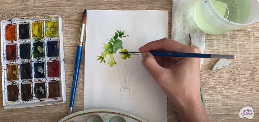 Рисуем Бересклет