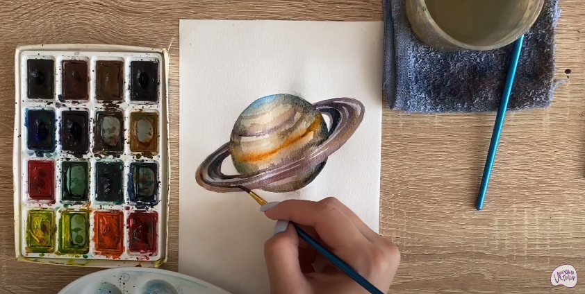 Рисуем Сатурн