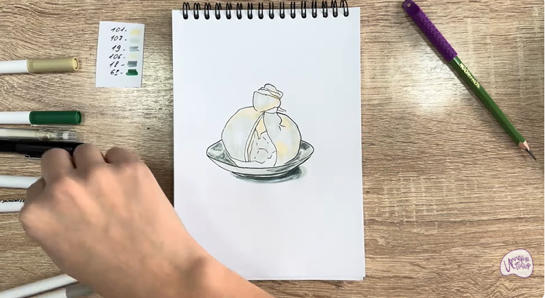 Рисуем Сыр Буратта