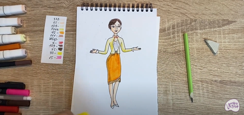 Рисуем Марлен из "Царевны"