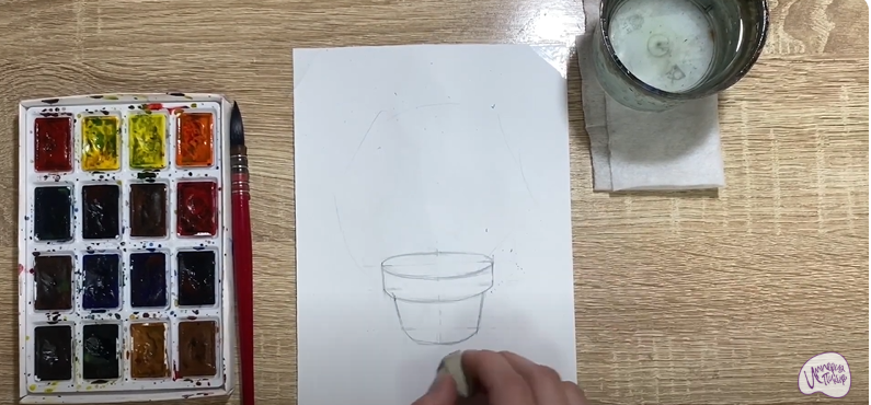 Рисуем Каланхоэ
