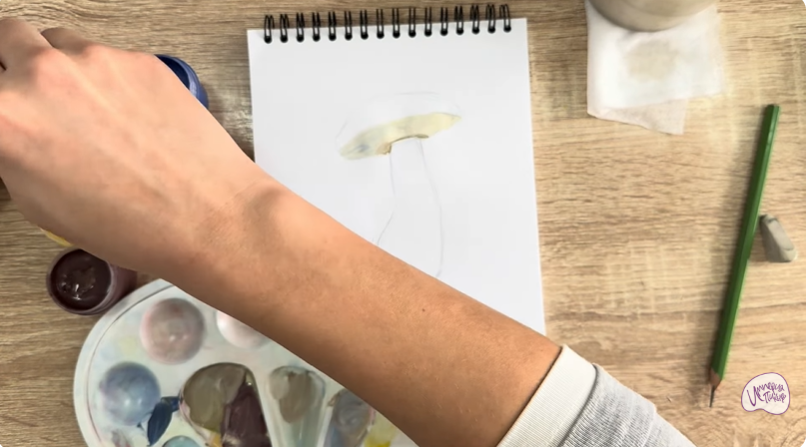 Рисуем Жёлчный гриб