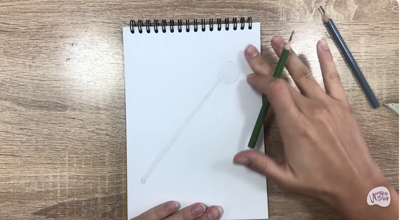 Рисуем Стоматологическое зеркало