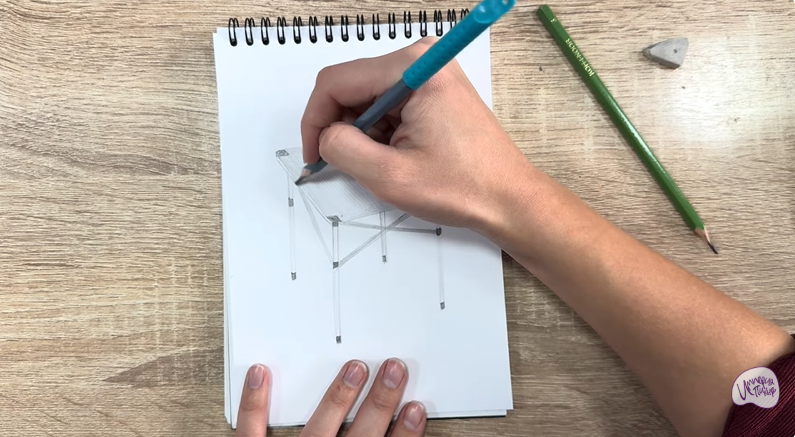 Рисуем Походный стол