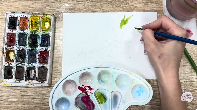 Рисуем Таволга