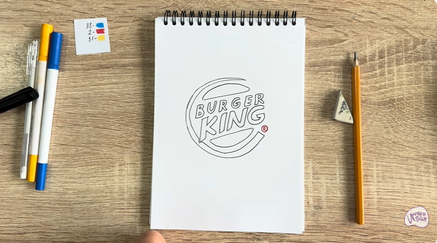 Рисуем Лого "BURGER KING"