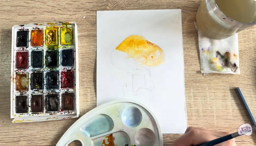 Рисуем Цезарский гриб