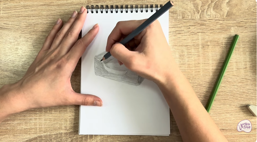 Рисуем Лежанка для кошки