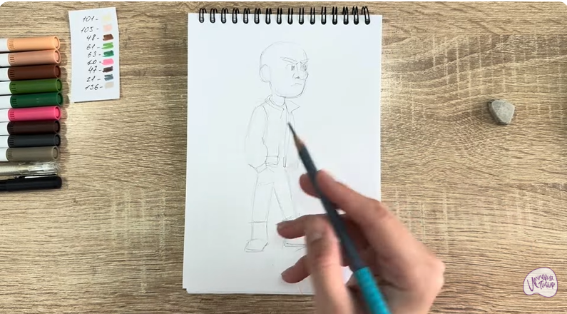 Рисуем Вик из "Побег из будущего"