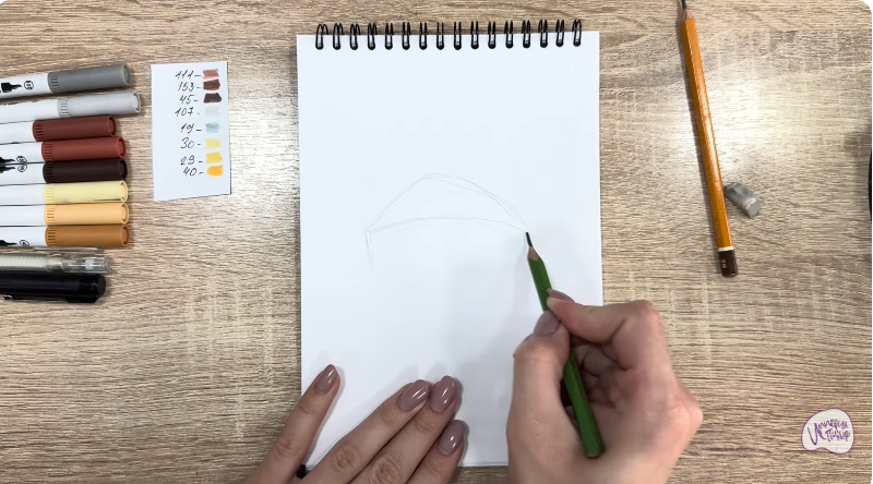 Рисуем Кекс "Зебра"