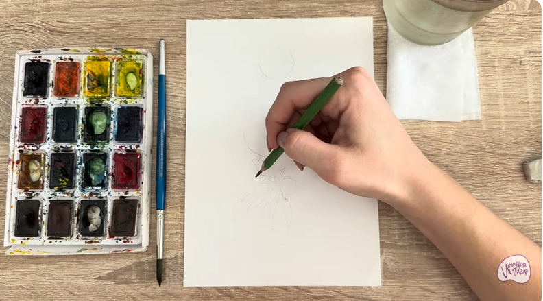 Рисуем Лапчатка