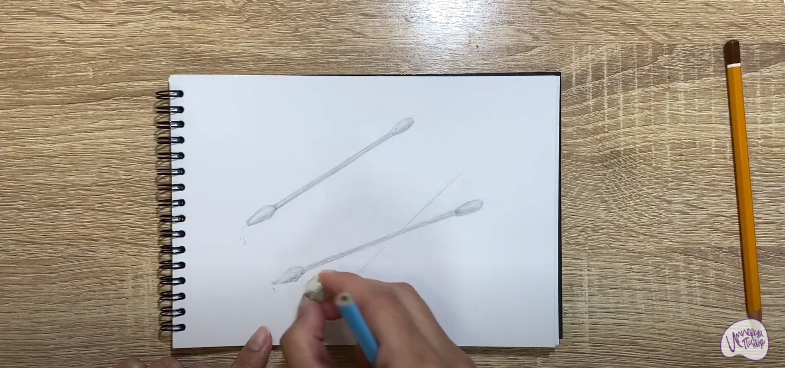 Рисуем Ватные палочки