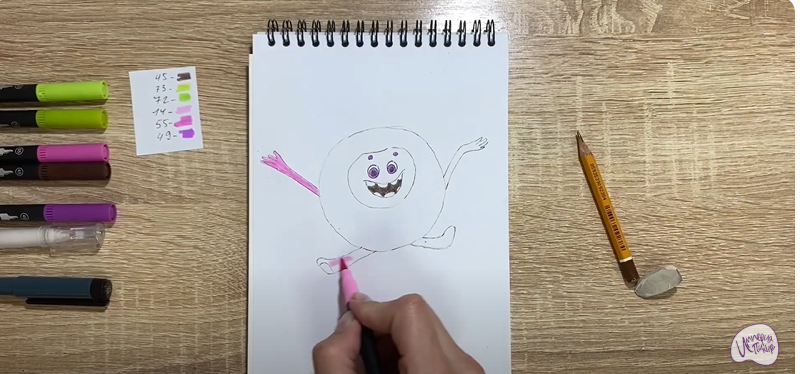 Рисуем Бублик из "Геройчики"