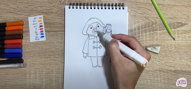 Рисуем Паддингтон