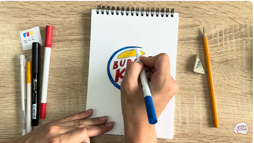 Рисуем Лого "BURGER KING"