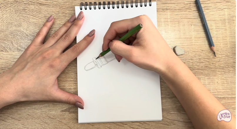 Рисуем Держатель для простыни