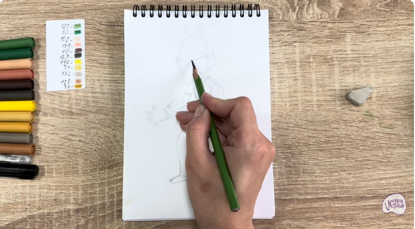 Рисуем Виктор из "герои Энвелла"