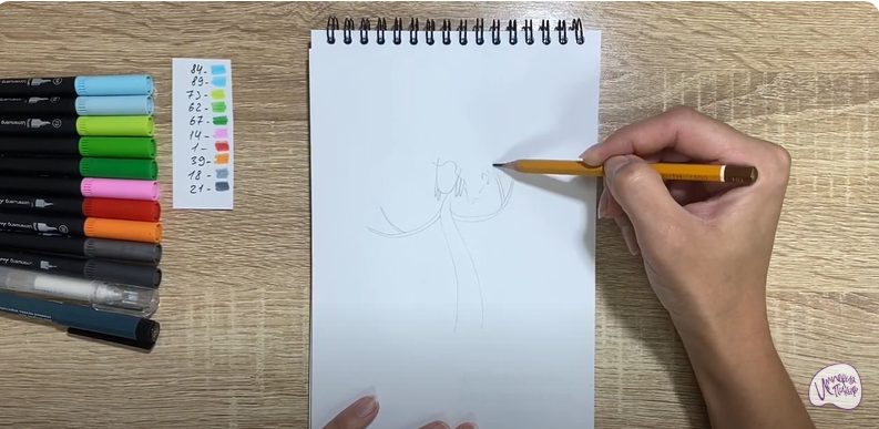 Рисуем Берёза из сказки