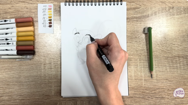 Рисуем Морт из "Мадагаскар"