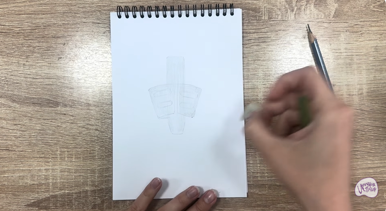 Рисуем Держатель для ручки