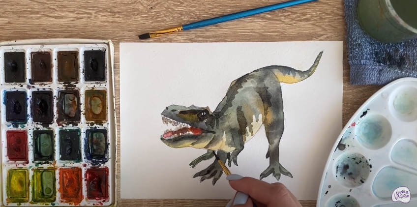 Рисуем Тираннозавр