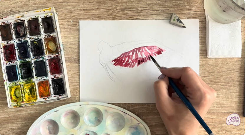 Рисуем Жабры рыбы