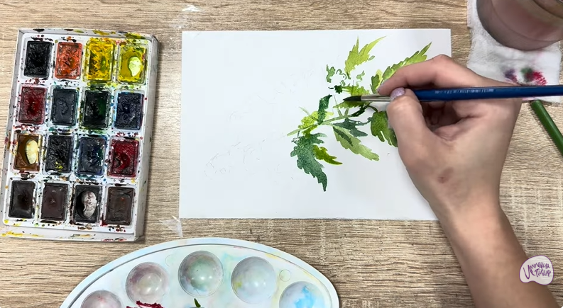 Рисуем Таволга