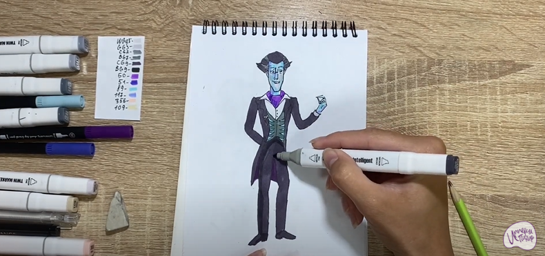 Рисуем Кощей Кощеевич из "Царевны"