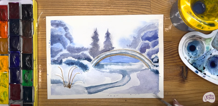 Рисуем Зима