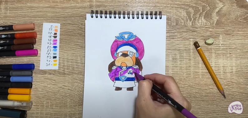 Рисуем Генерал Гавс из "Brawl Stars"