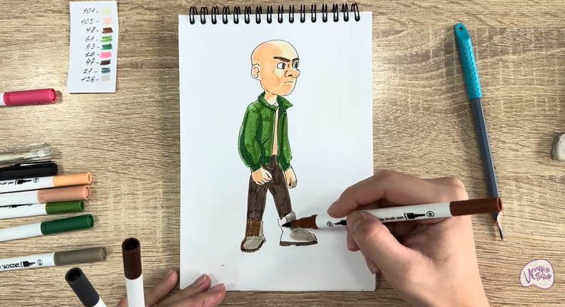 Рисуем Вик из "Побег из будущего"