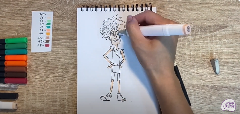 Рисуем Маракуда из мультфильма "Маракуда"
