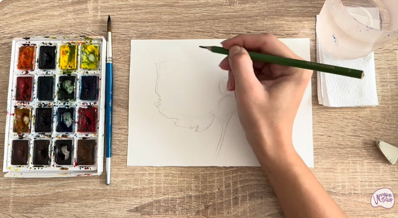 Рисуем Лещина