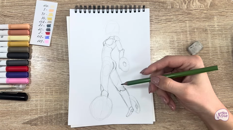 Рисуем ГоГо Томаго из "Город героев"