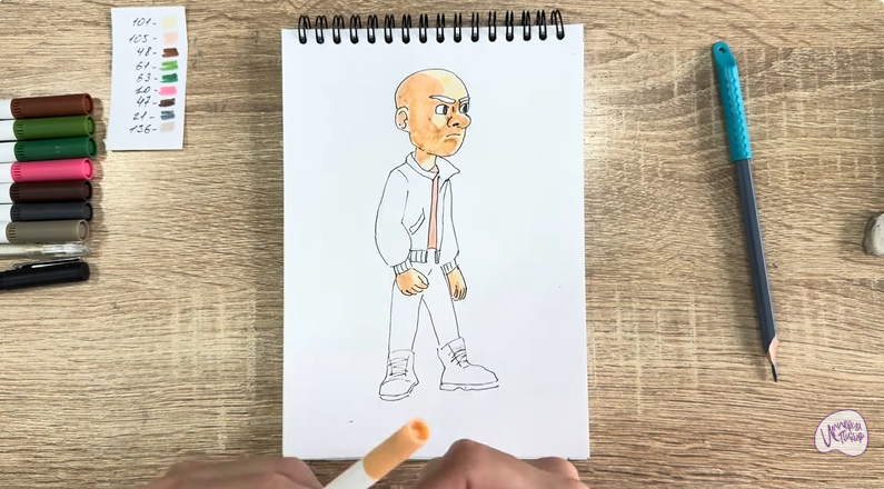 Рисуем Вик из "Побег из будущего"