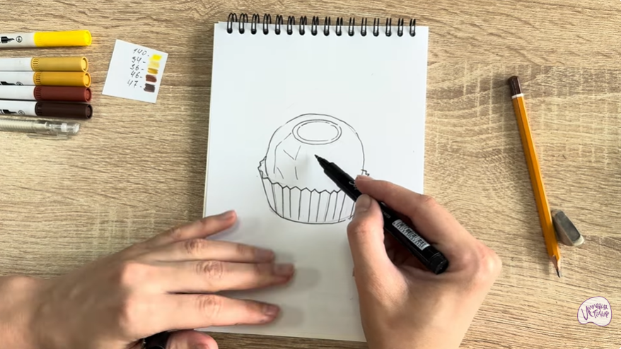 Рисуем Конфета Ферреро