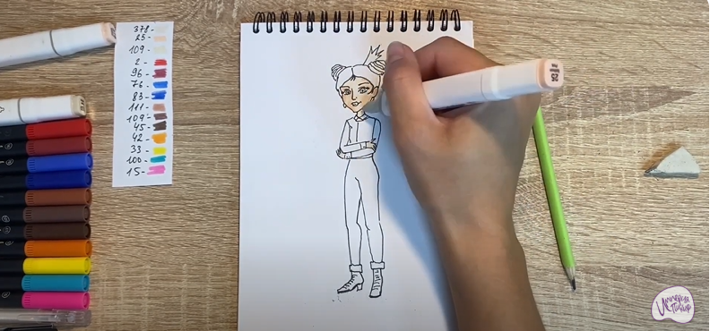 Рисуем Даша из "Царевны"