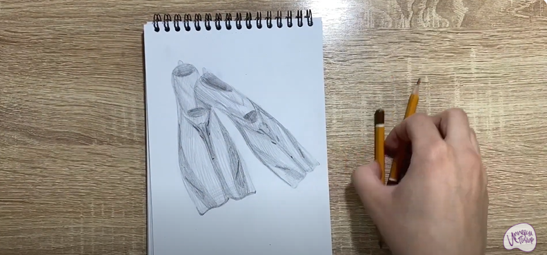 Рисуем Ласты для плавания