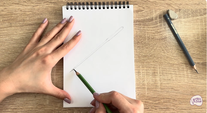 Рисуем Игла для швейной машинки