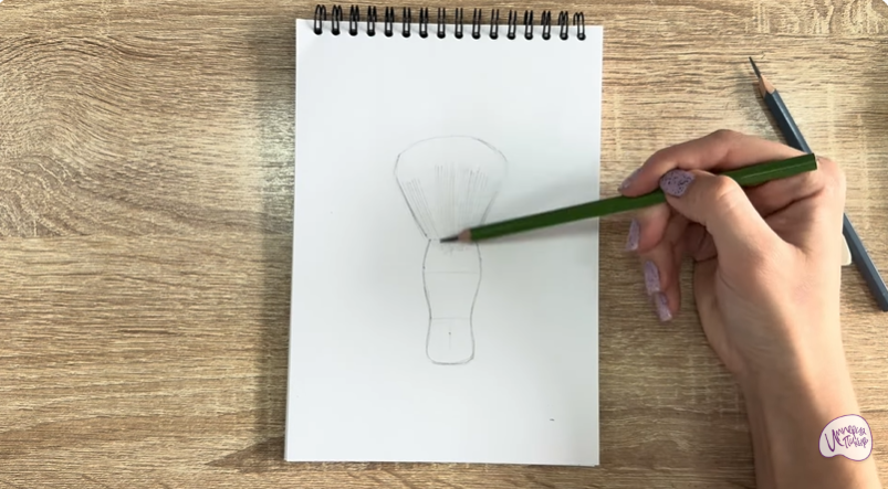 Рисуем Кисть-смётка