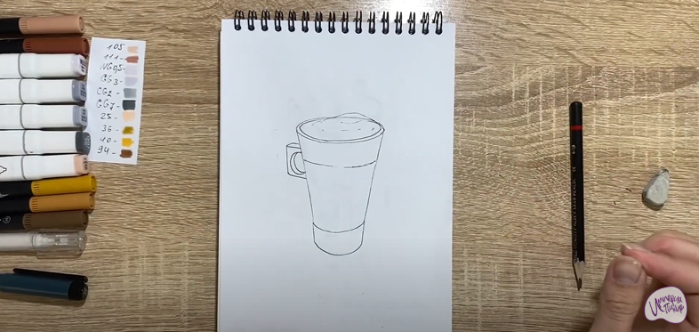 Рисуем Раф кофе