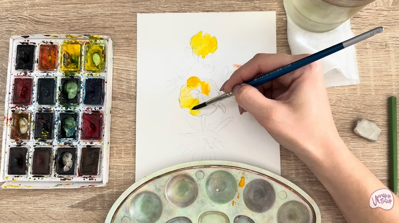 Рисуем Лапчатка