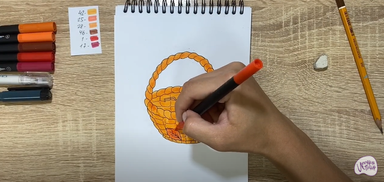 Рисуем Корзинка